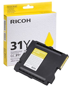 Genuine Ricoh GC 31K Yellow,GX e3550n